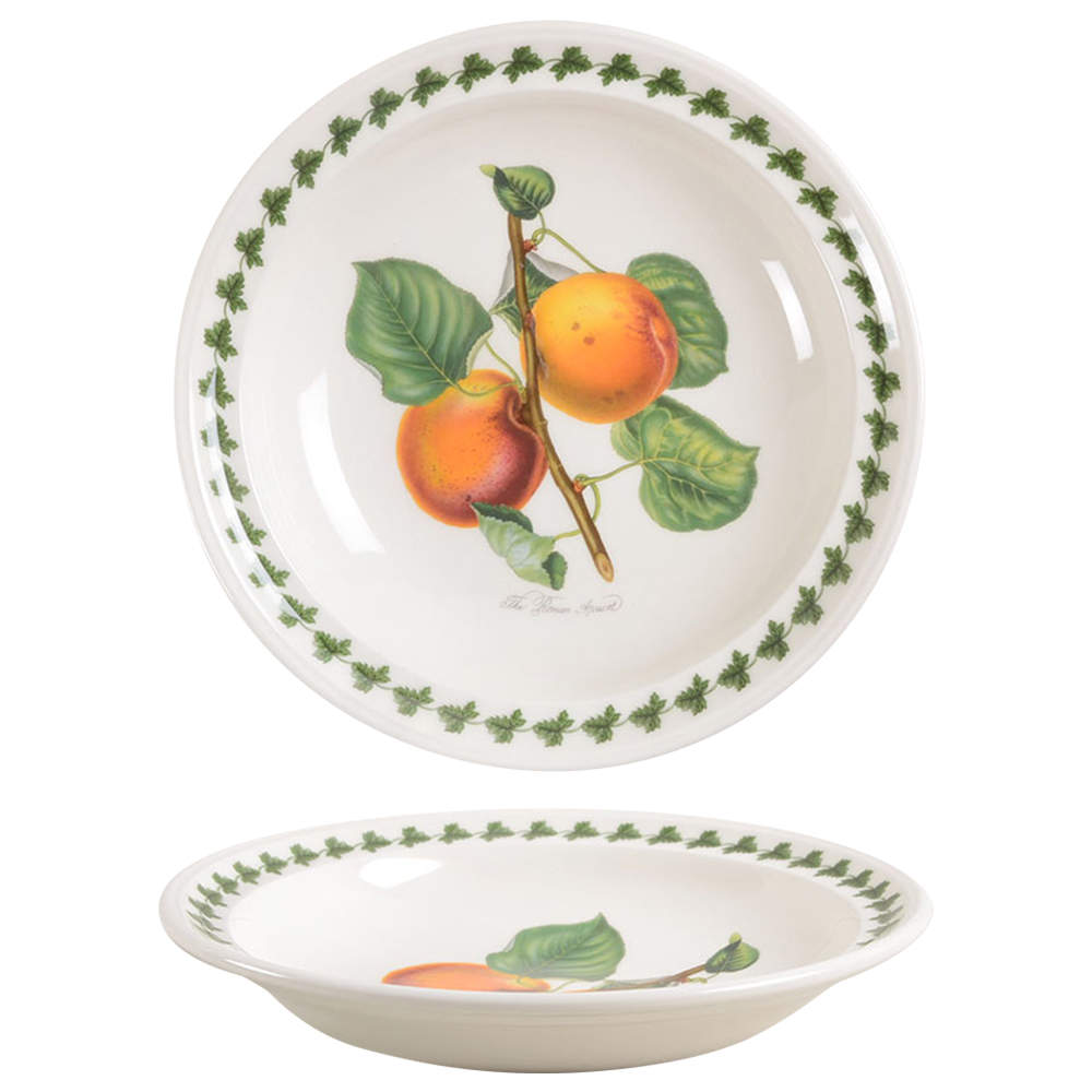 Pomona Rim Soup Bowl with Border by Portmeirion-1