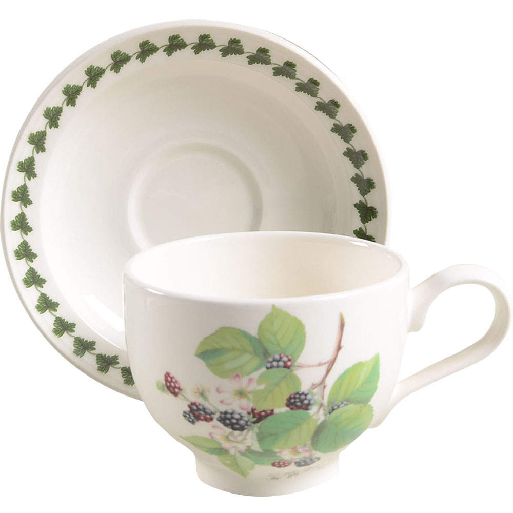 Pomona Traditional Breakfast Cup & Saucer w/Laurel Set by Portmeirion-1