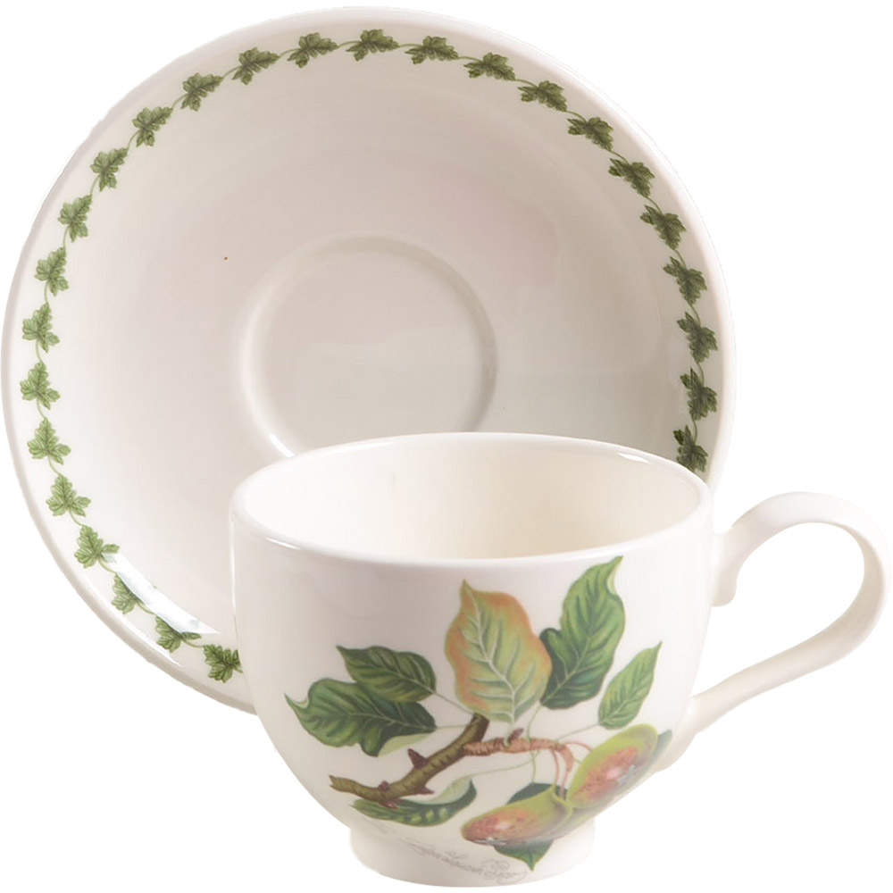 Pomona Traditional Breakfast Cup & Saucer w/Laurel Set by Portmeirion-1