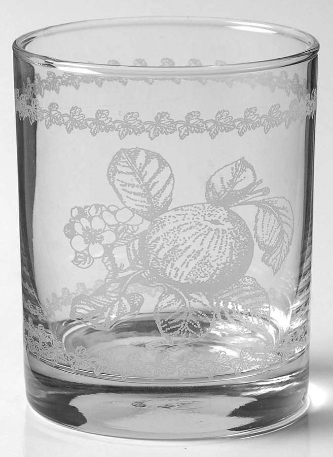 Pomona 8 Oz Glassware Etch Tumbler by Portmeirion-1