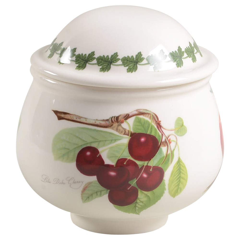 Pomona Sugar Bowl & Lid W/Laurel Band by Portmeirion-1