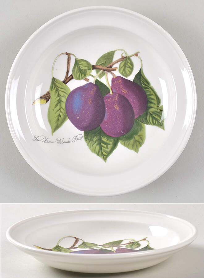 Pomona Shallow Rim Fruit/Dessert Bowl No Border Design by Portmeirion-1