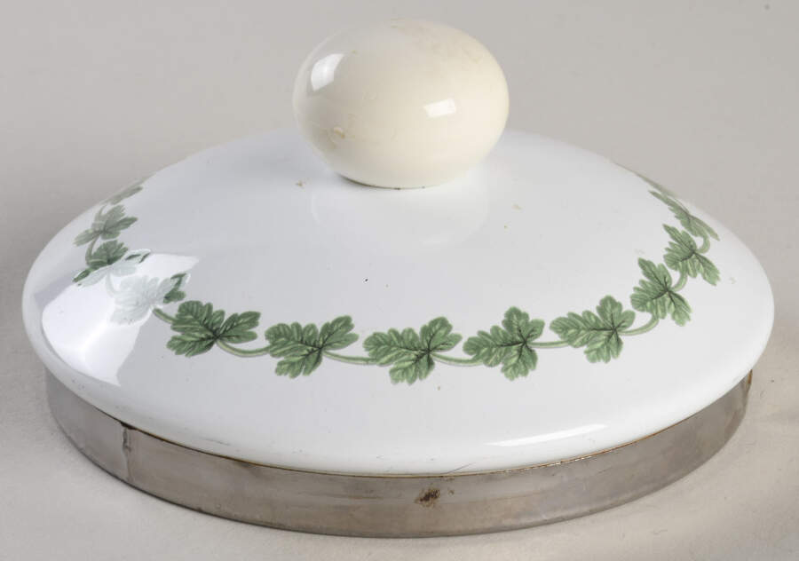 Pomona Lid for Metal Kettle w/White Handle & Finial by Portmeirion-1