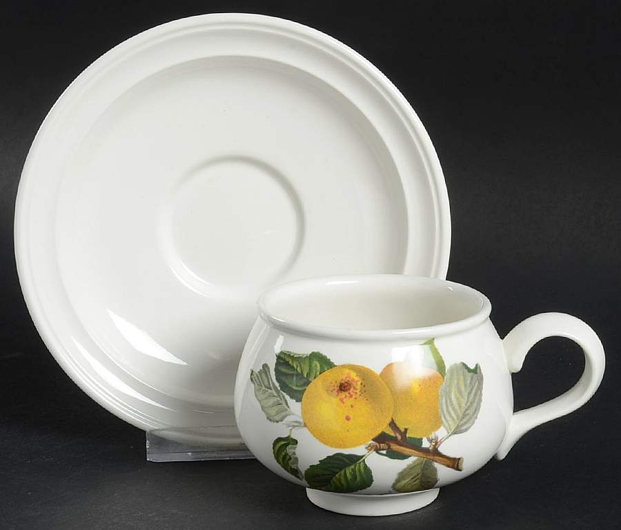 Pomona Romantic Footed Cup & Saucer Set by Portmeirion-1