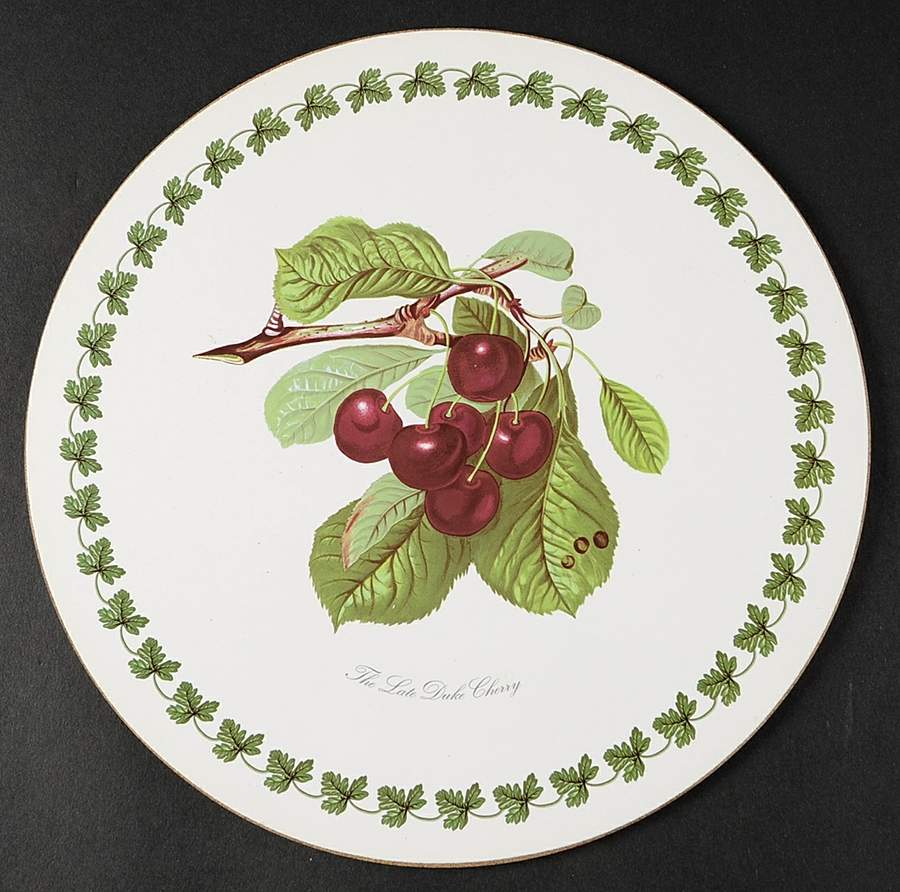 Pomona Round Placemat with Cork Back by Portmeirion-1