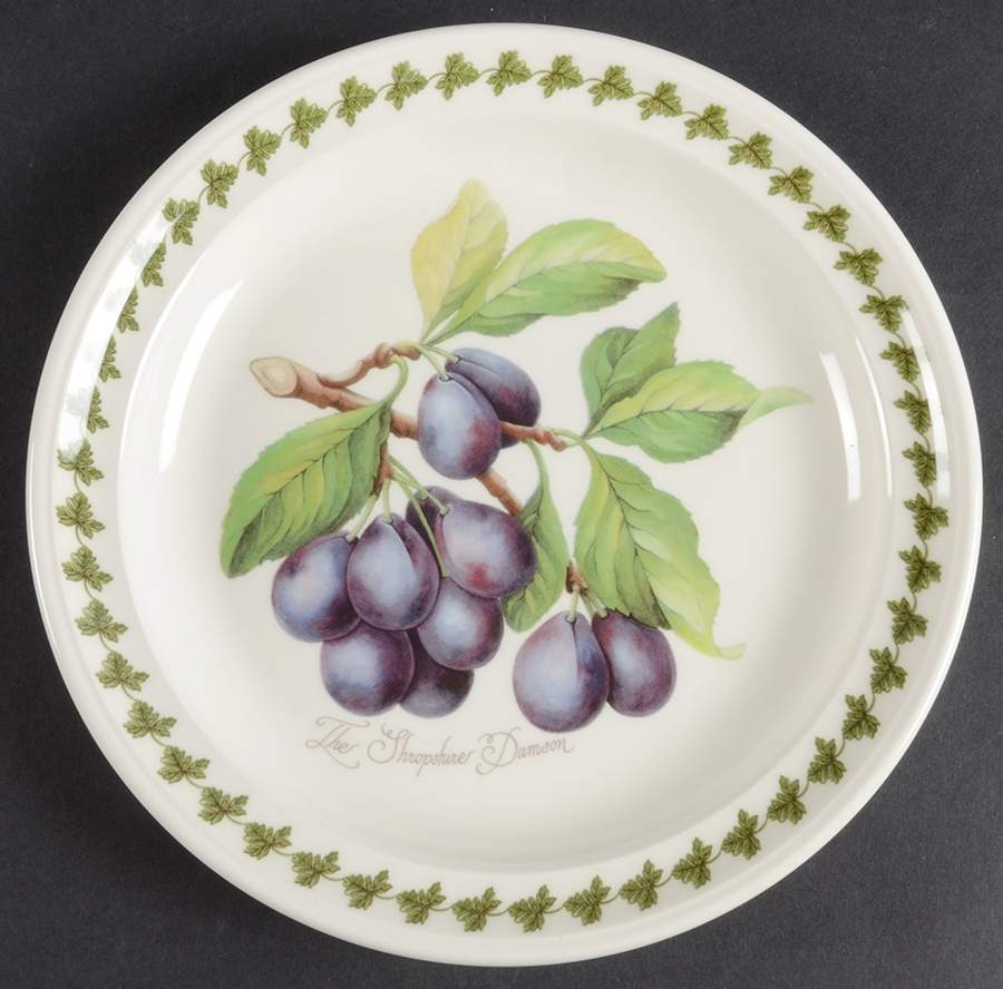 Pomona Salad Plate with Border by Portmeirion-1