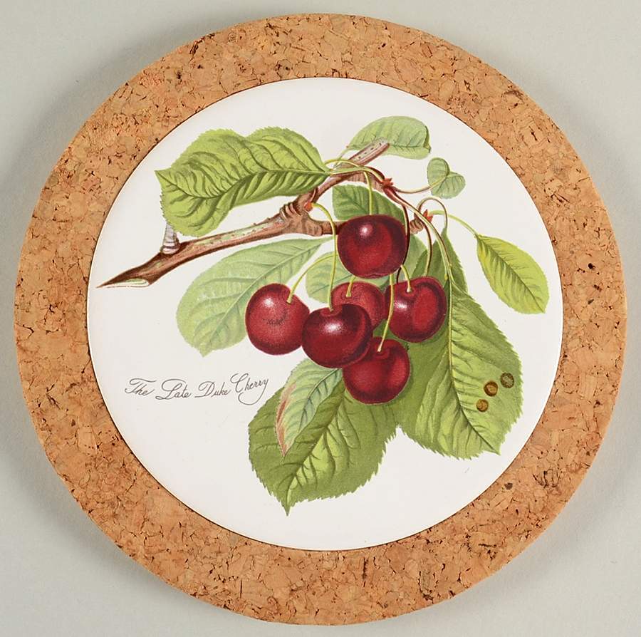 Pomona 7" Round Cork Back Trivet by Portmeirion-1
