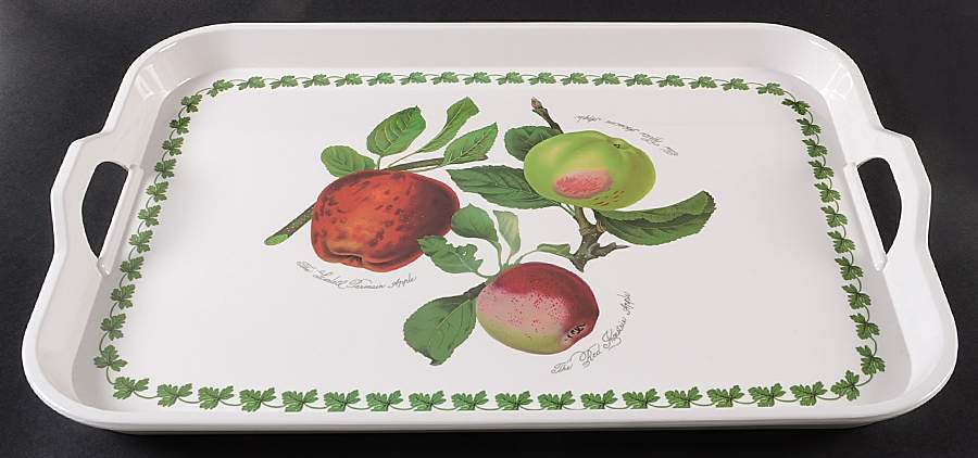 Pomona 20" Rectangular Handled Melamine Serving Tray by Portmeirion-1