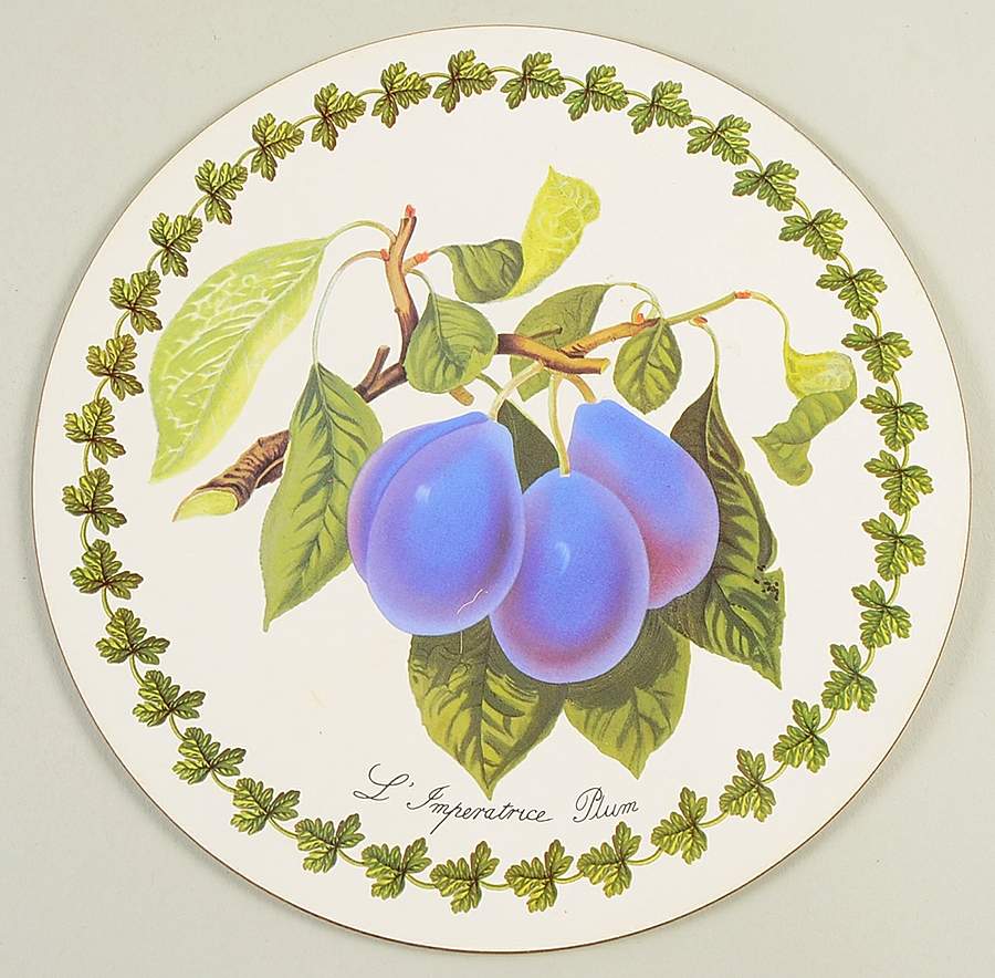 Pomona Round Placemat with Cork Back by Portmeirion-1