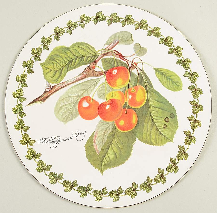 Pomona Round Placemat with Cork Back by Portmeirion-1