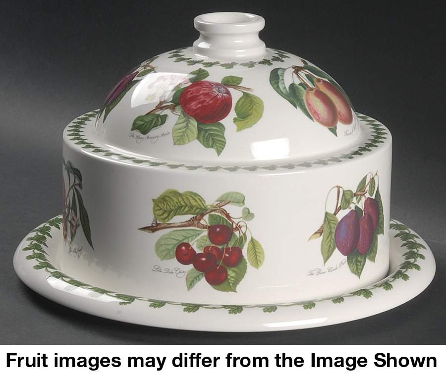 Pomona Cheese Dome W/11" Plate by Portmeirion-1