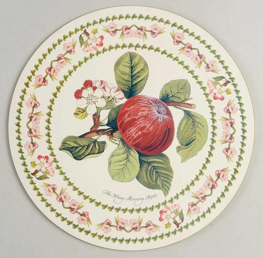 Pomona Round Placemat with Cork Back by Portmeirion-1