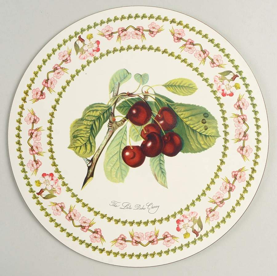Pomona Round Placemat with Cork Back by Portmeirion-1