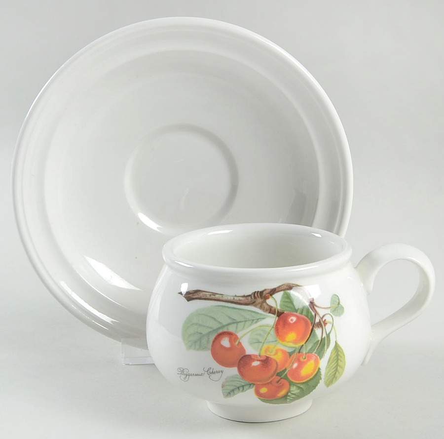 Pomona Romantic Footed Cup & Saucer Set by Portmeirion-1