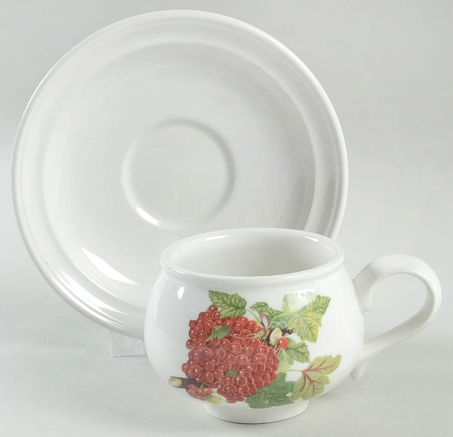 Pomona Romantic Footed Cup & Saucer Set by Portmeirion-1