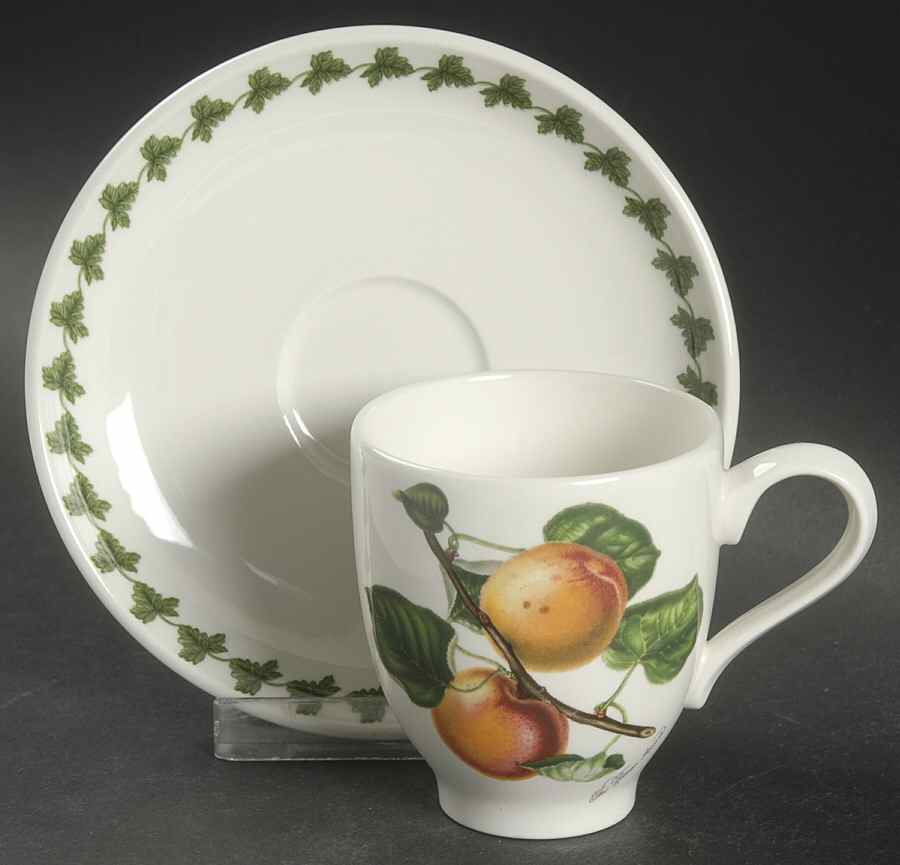 Pomona Flat Demitasse Cup & Saucer Set by Portmeirion-1