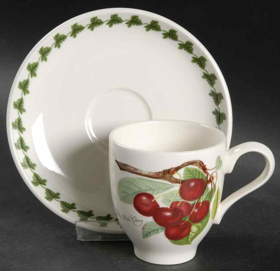 Pomona Flat Demitasse Cup & Saucer Set by Portmeirion-1