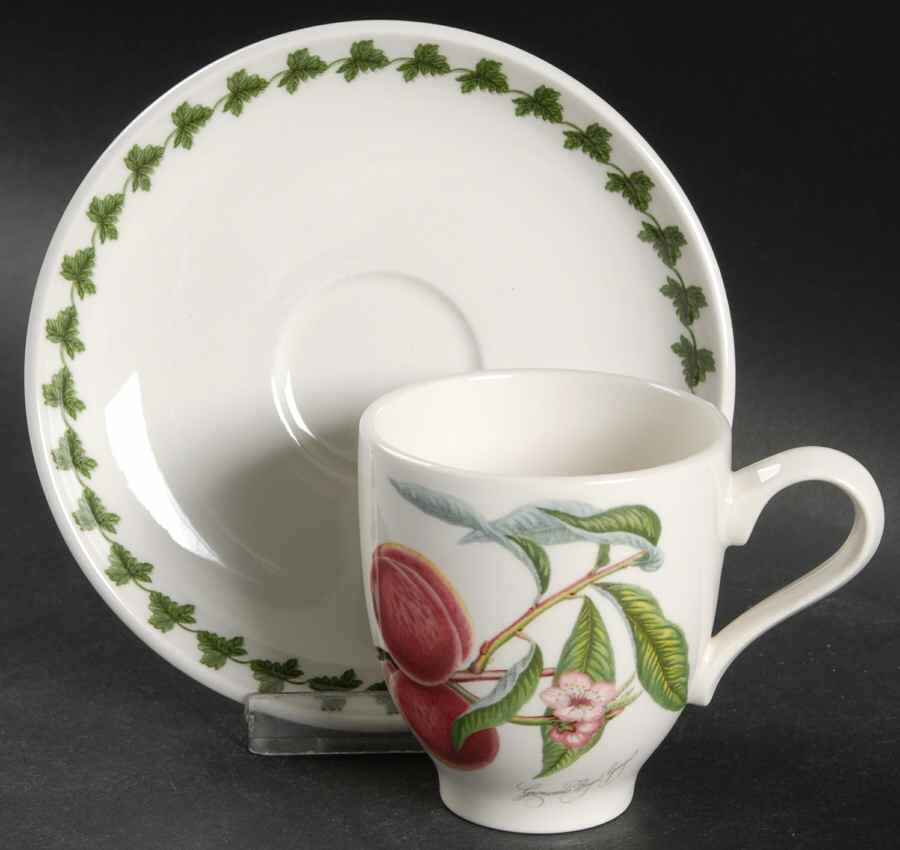 Pomona Flat Demitasse Cup & Saucer Set by Portmeirion-1