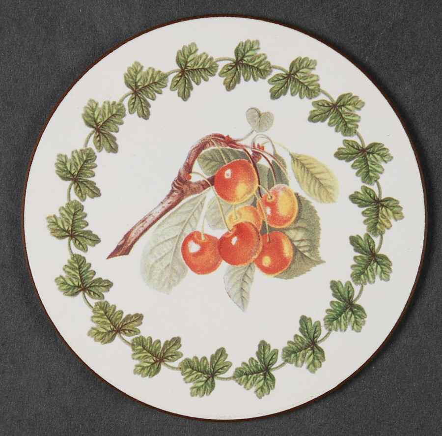 Pomona Round Coaster Cork Back with Laurel by Portmeirion-1
