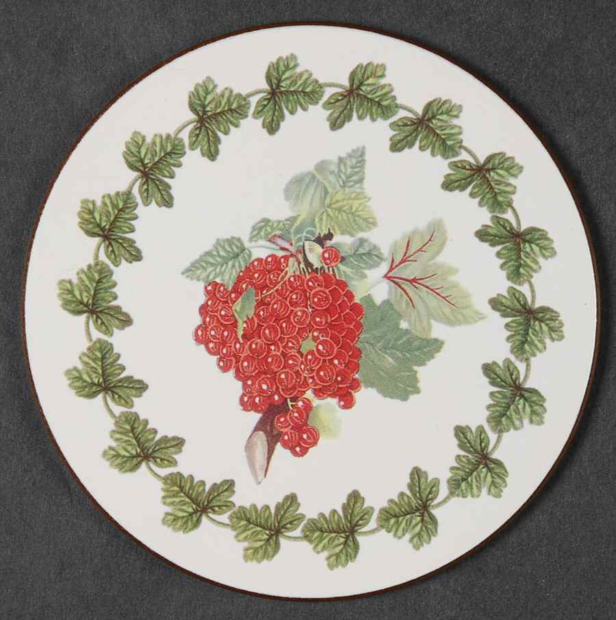 Pomona Round Coaster Cork Back with Laurel by Portmeirion-1