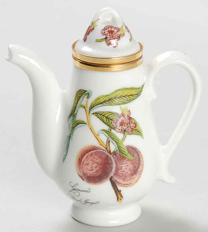 Pomona Coffee Pot Miniature Box with Hinged Lid by Portmeirion-1