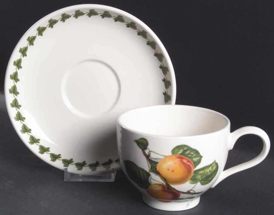 Pomona Traditional Breakfast Cup & Saucer w/Laurel Set by Portmeirion-1