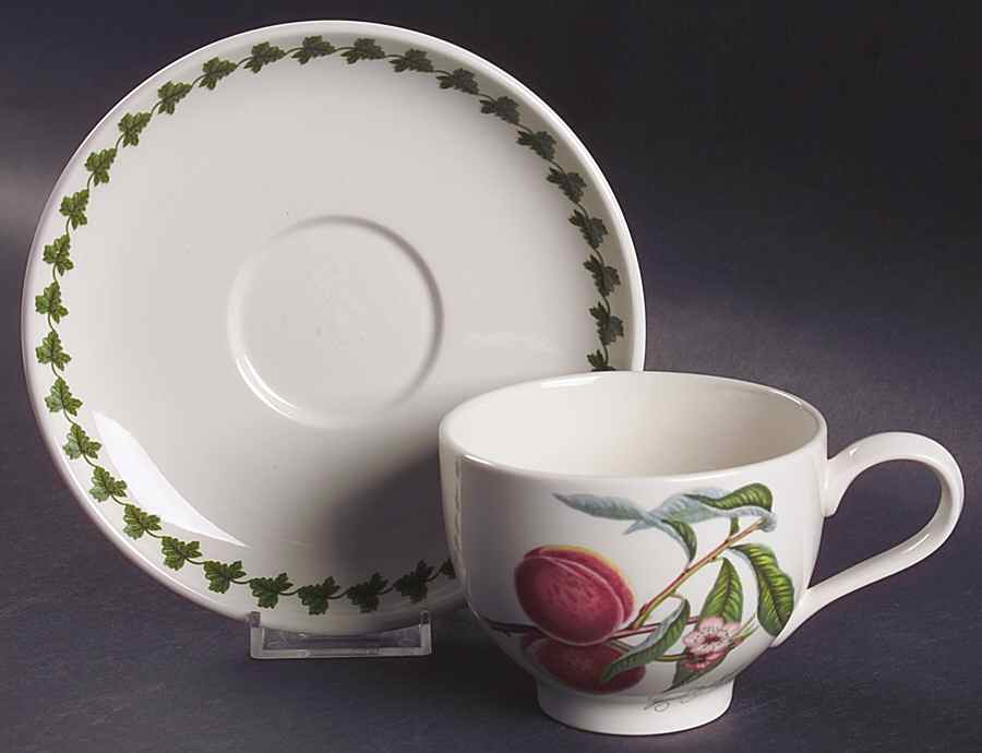Pomona Traditional Breakfast Cup & Saucer w/Laurel Set by Portmeirion-1