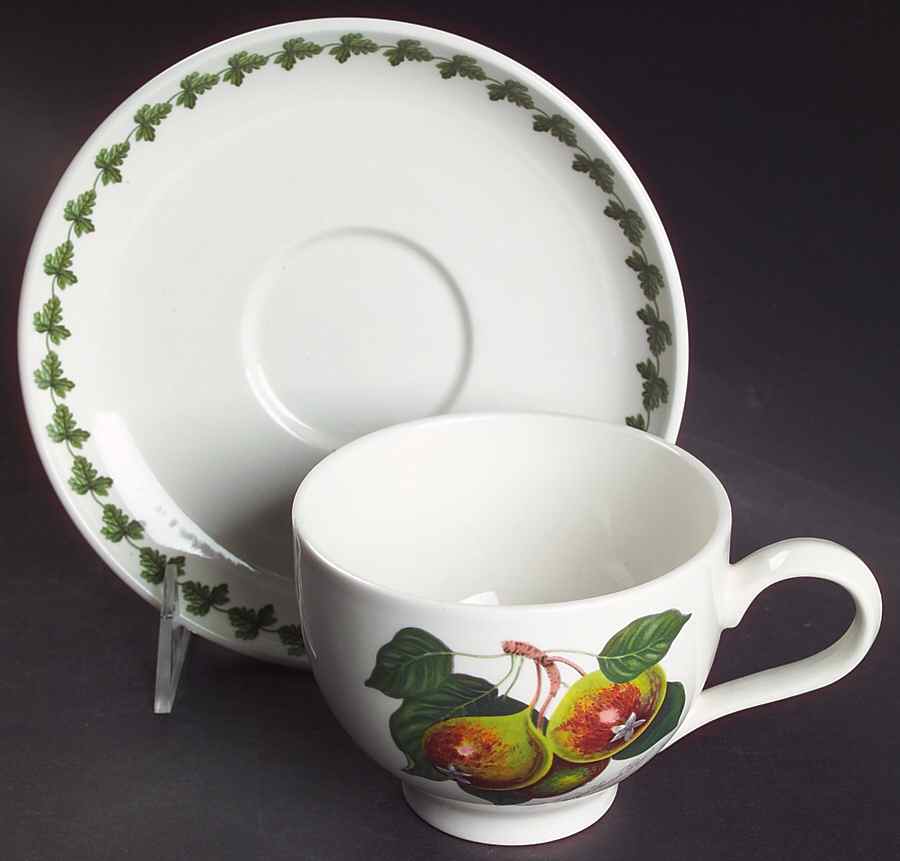Pomona Traditional Breakfast Cup & Saucer w/Laurel Set by Portmeirion-1