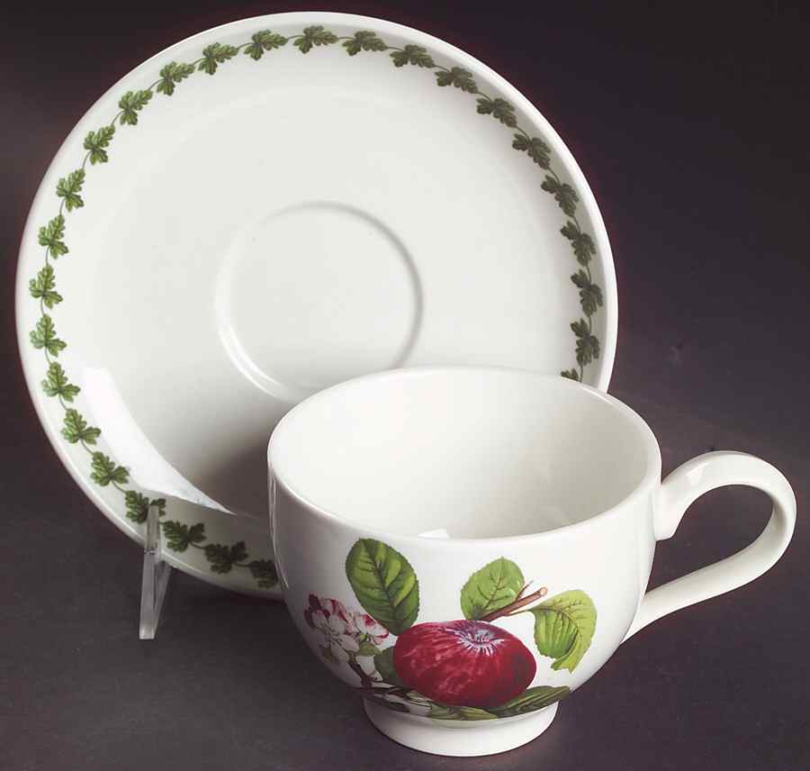 Pomona Traditional Breakfast Cup & Saucer w/Laurel Set by Portmeirion-1