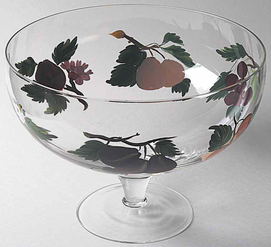 Pomona Hand Painted Glass Comport by Portmeirion-1
