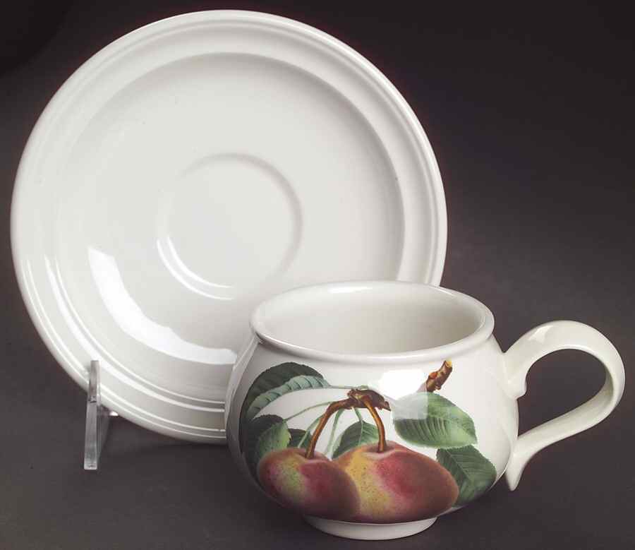 Pomona Romantic Footed Cup & Saucer Set by Portmeirion-1