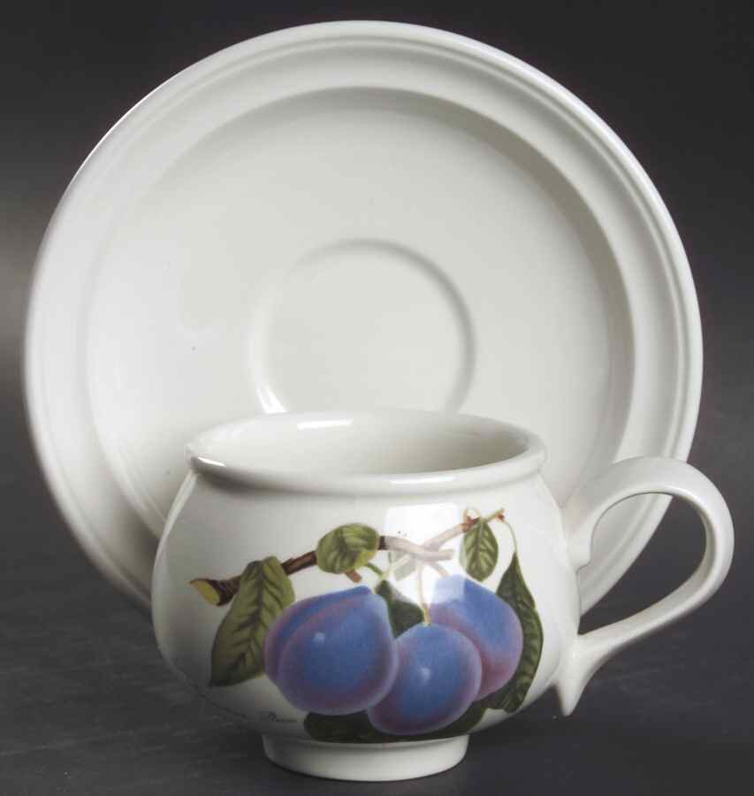 Pomona Romantic Footed Cup & Saucer Set by Portmeirion-1