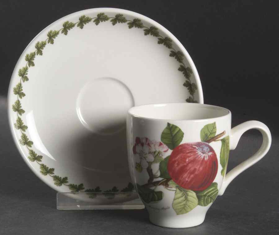 Pomona Flat Demitasse Cup & Saucer Set by Portmeirion-1