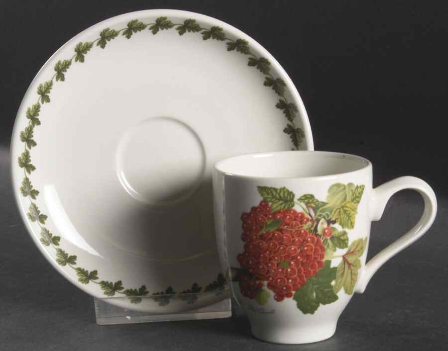 Pomona Flat Demitasse Cup & Saucer Set by Portmeirion-1