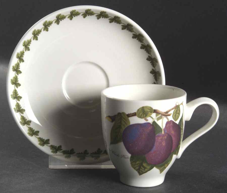Pomona Flat Demitasse Cup & Saucer Set by Portmeirion-1