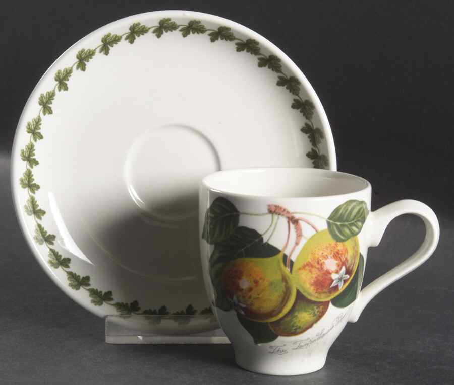 Pomona Flat Demitasse Cup & Saucer Set by Portmeirion-1