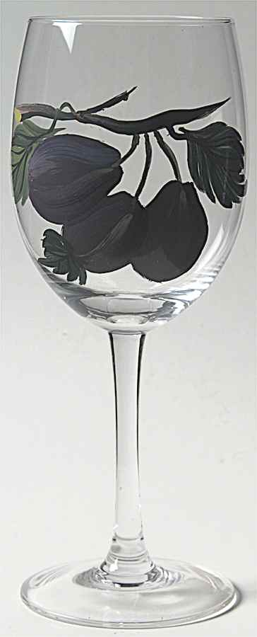 Pomona 18 Oz Handpainted Glassware Goblet by Portmeirion-1