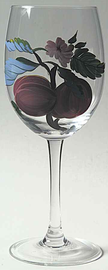 Pomona 18 Oz Handpainted Glassware Goblet by Portmeirion-1