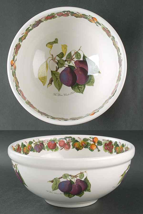 Pomona 9" Salad Serving Bowl W/Fruit Border by Portmeirion-1