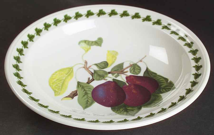 Pomona Rim Soup Bowl with Border by Portmeirion-1