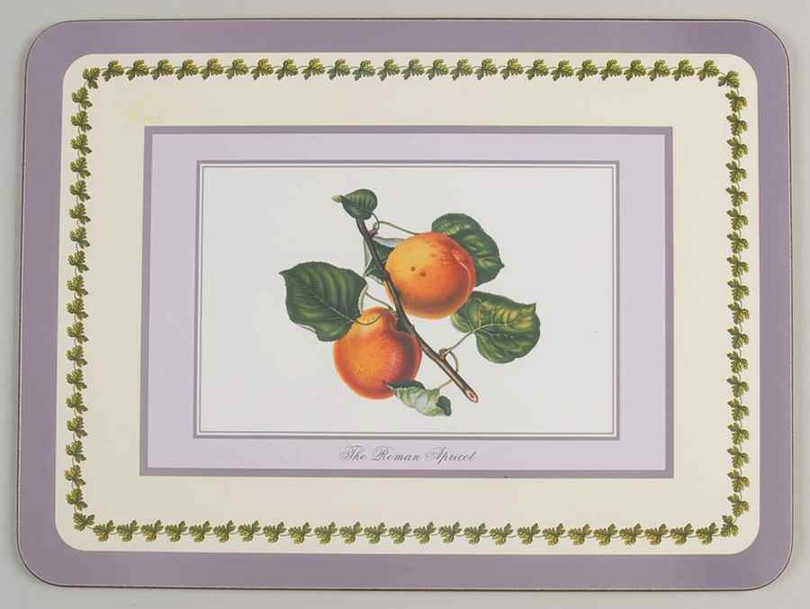 Pomona Placemat w/Corkback & Purple Border by Portmeirion-1