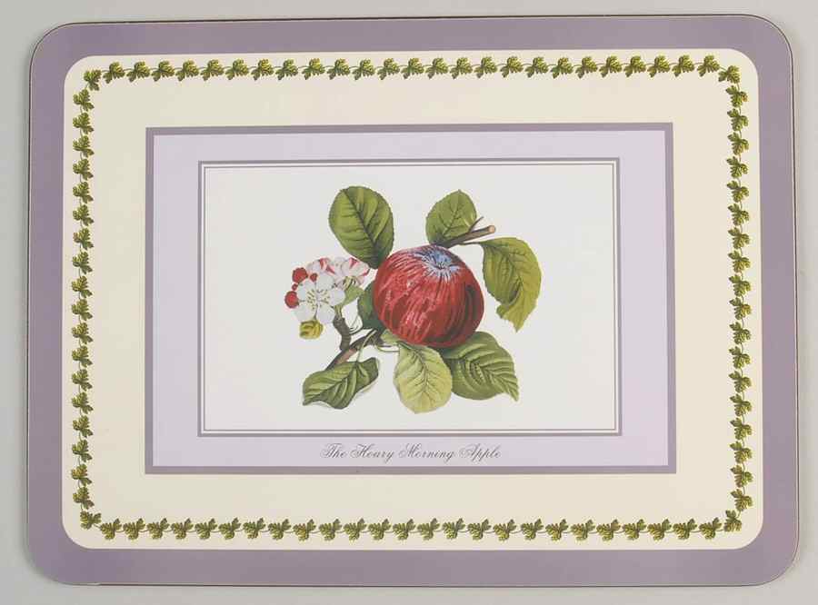 Pomona Placemat w/Corkback & Purple Border by Portmeirion-1