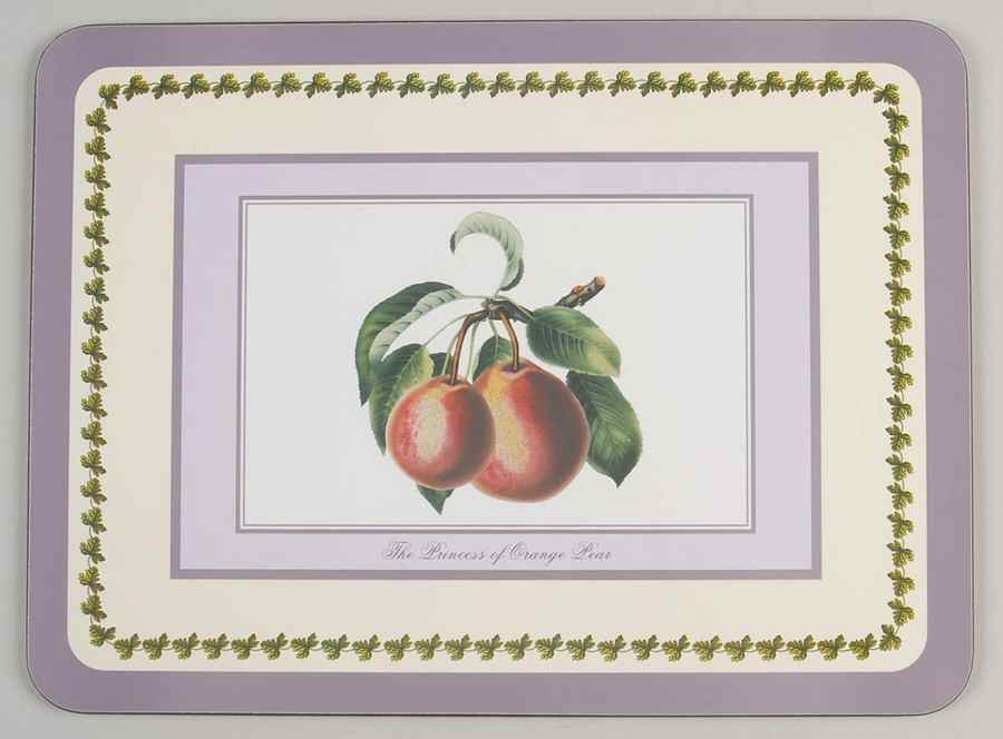 Pomona Placemat w/Corkback & Purple Border by Portmeirion-1