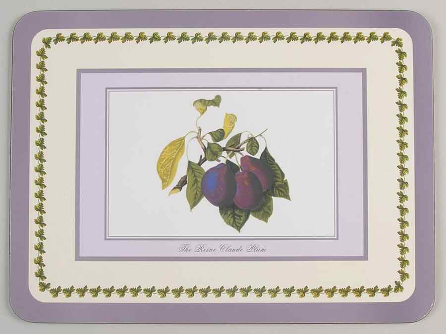 Pomona Placemat w/Corkback & Purple Border by Portmeirion-1