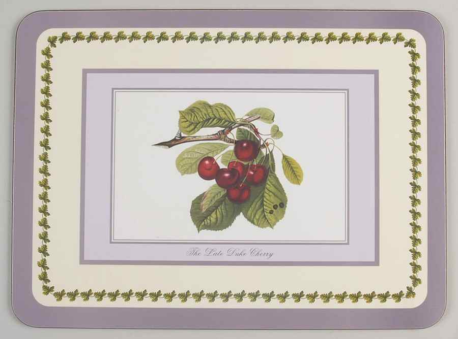 Pomona Placemat w/Corkback & Purple Border by Portmeirion-1