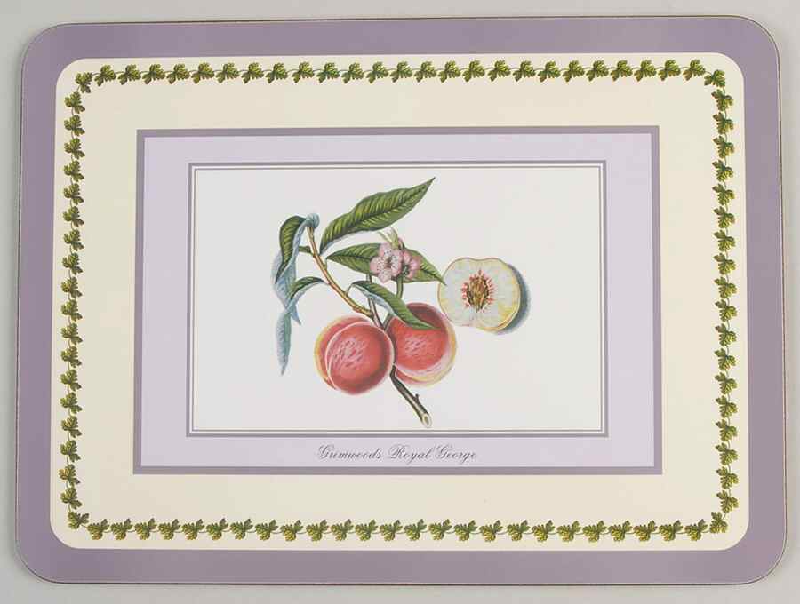 Pomona Placemat w/Corkback & Purple Border by Portmeirion-1