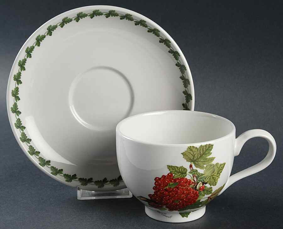 Pomona Traditional Breakfast Cup & Saucer w/Laurel Set by Portmeirion-1