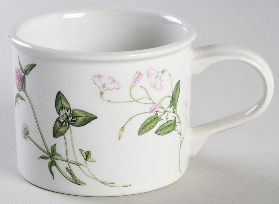 The Queen's Hidden Garden Drum Flat Cup by Portmeirion-1