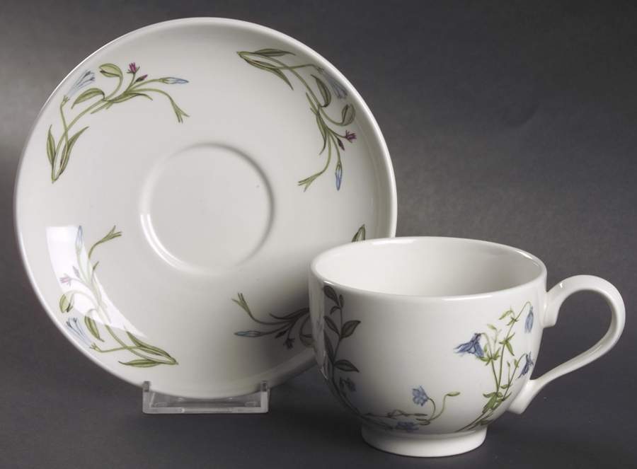 The Queen's Hidden Garden Traditional Footed Cup & Saucer Set by Portmeirion-1