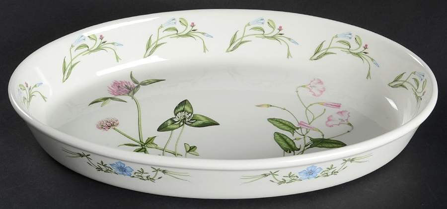 The Queen's Hidden Garden 14" Oval Baker by Portmeirion-1